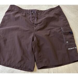 VTG Body Glove Board Shorts Sz 40 Brown 80s 90s Skater Surfer RARE Original